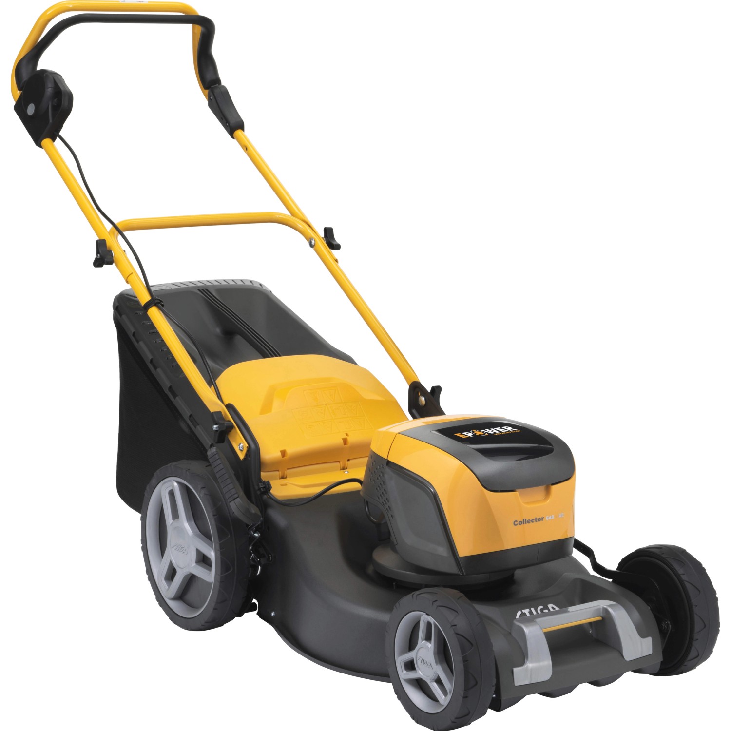 Stiga Akku-Rasenmäher Collector 548 AE mit 4 Ah Akku und Ladegerät