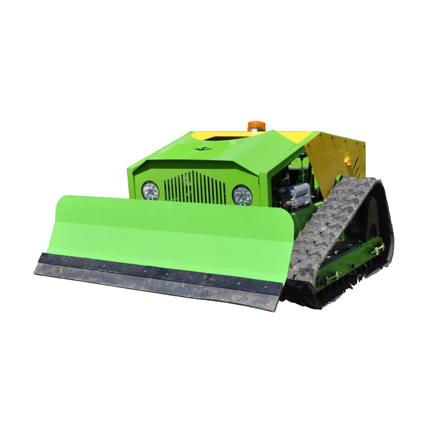 CARTIWELL Ferngesteuerter Motor-Rasenmäher Böschungsmäher mit Schneepflug CW-500S